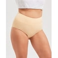 thumbnail image 2 of INNERSY Women's Cotton Underwear High Waisted Briefs 6-Pack, Full Coverage Panties(M,Essential), 2 of 7