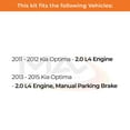thumbnail image 3 of Max Advanced Brakes - Brake Kit for 2011 2012 2013 2014 2015 Kia Optima 2.0 L4 Engine Front and Rear Replacement Drilled Slotted Black Coated Disc Brake Rotors and Ceramic Brake Pads, 3 of 10