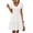 White, variant on Zeagoo Short Sleeve Tiered Swing Dress with Pockets Summer Casual Ruffled Dress Cap Sleeve Dresses Flowy Beach Dress