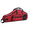 thumbnail image 1 of Waterproof 1680D Oxford Cloth Alto Saxophone Case with Thickened Cotton Padding, Adjustable Dual Backpack Straps & Side Handle, Dual Compartments for Instrument and Accessories, Red Color, Durable, 1 of 6