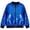 Blue, variant on Fancifize Boys Girls Sparkle Sequins Bomber Jacket, Full Zip Shiny Glitter Y2K Coat for Kids, Party Vintage Fashionale Outerwear