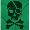 thumbnail image 2 of Irish Skull Crossbones St Pattys Day Sweatshirt for Men or Women Brisco Brands S, 2 of 6
