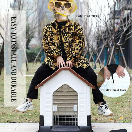Outdoor Doghouse With Door Rainproof Spring Autumn And Winter Warm Pet Nest Anti Bite Plastic Dog House For Um Large Dogs Canada Outdoor Doghouse With Door Rainproof, How To Make Outdoor Dog House Warm