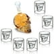 thumbnail image 3 of Juego de vasos de chupito de calavera de 350/550 ml, botella de vino de calavera con 6 copas de calavera, perfecto para bebidas coloreadas Namotu MZQ-0674-1, 3 of 7