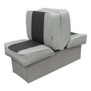 Wise 8WD707P-1-664 Deluxe Lounge Boat Seat, Grey-Charcoal