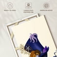 thumbnail image 6 of Elephant Stock Octopus Nautical Hat Wall Art - Vertical Canvas Wall Art - Living Room Wall Decor - Animal Canvas - Blue And Beige Decor By Fab Funky - 8" x 12", 6 of 8