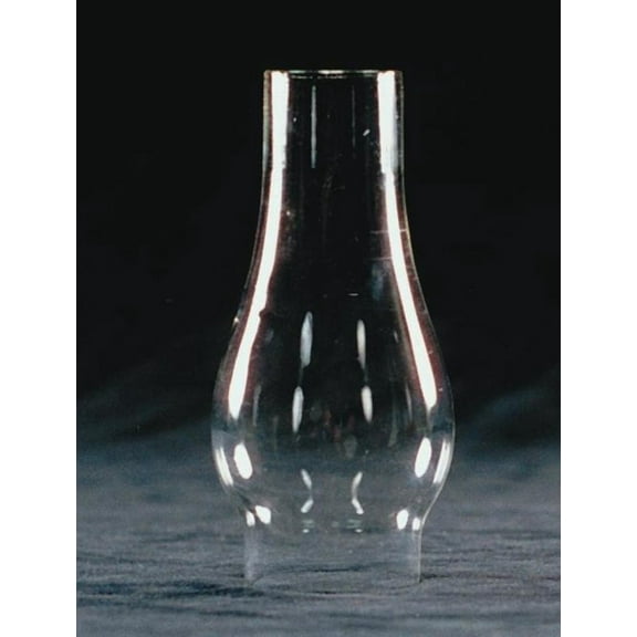 Clear Glass Lamp Chimney, Replacement Hurricane Globe Measures 1 5/8 Inch Diameter Base x 4 1/2 Inches High for Oil or Kerosene Lanterns