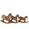 Classy Wooden Rocking Horse Set Of Three