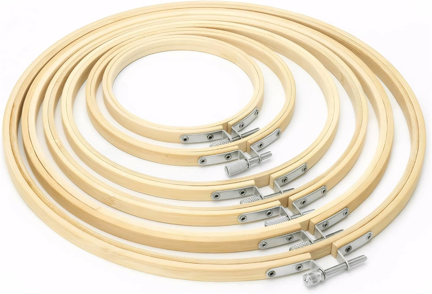 Wooden Embroidery Hoops : Cross Stitch Hoop 6 PCS,Embroidery Hoop Frame for Crafting, Cross-Stitch and Fabric Painting,Mini Embroidery Hoops (12in/30cm)