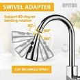 thumbnail image 4 of UPITOR Kitchen Faucet Sprayer Head Replacement with 720° Rotating, Three Function Pull Down Spray Head, G1/2 Connector, 4 of 7