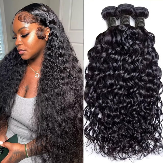 Hair Bundles CTTARETAKE Water Wave, 100% cabello virgen brasileño