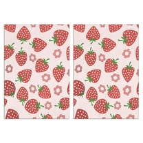 Strawberry Kitchen Towels Set Of 2, Absorbent and Soft Dish Towels for Farmhouse Decor, Country Kitchen.