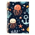 thumbnail image 7 of FORMRS 1-Subject Spiral Notebook 8" x 5" College Ruled 60 Refillable Sheet A5 Hard Cover, 2 Pack, Red Jellyfish, 7 of 7