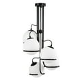 thumbnail image 3 of Jahal 19 in. 5-Light Indoor Matte Black Finish Chandelier with Light Kit, 3 of 5