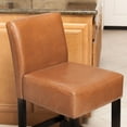 thumbnail image 5 of Tabourets en Cuir de Noisette Skyland (Lot de 2), 5 of 5