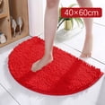 thumbnail image 1 of Cqxid Tapis à Moins de 10 $ Tapis de Salle de Bain Demi-Rond Antidérapant Tapis de Salle de Bain Doux et Confortable Duveteux Durable Épaissi Tapis de Salle de Bain Lavable à la Machine Réutilisable, 1 of 9