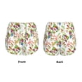thumbnail image 5 of Xecao's Wild Exotic Birds And Flowers for a double-layer running short for women, perfect for gym, tennis, and more, featuring a convenient pocket., 5 of 9