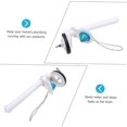 thumbnail image 4 of 2pcs Toilet Tank Drain Flush Tank Valve Toilet Chain Toilet Flush Repair Tool abs white Toilet Flush Connecting Valve Drain Valve Flapper Chain, 4 of 4