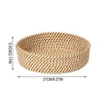 thumbnail image 3 of Round Cotton Yarn Placemats, Handwoven Heat Insulation Mat 10 Inch for Hot Dishes Pots Pans, Kitchen Table Protector & Home Decor for Dining, 3 of 6