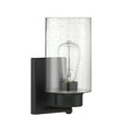 thumbnail image 2 of Trade Winds Edgewood Wall Sconce in Matte Black, 2 of 5