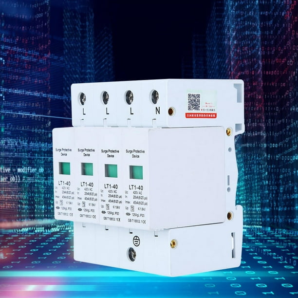 Low Voltage Arrester, Durable LT140 4P Surge Protector, Surge Protector Module Fine Polishing