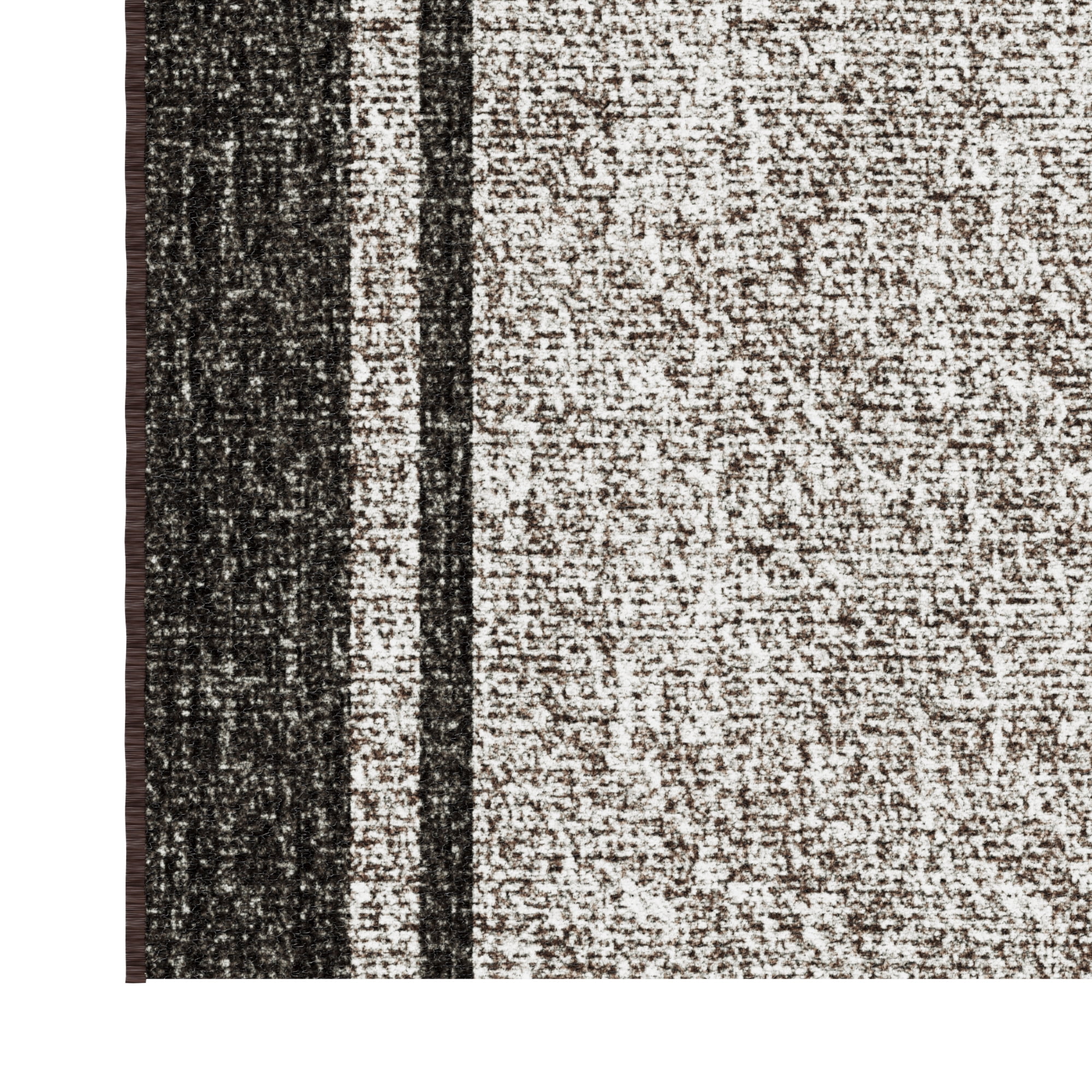 Ottomanson Hallway Runner Rug 2'7" x 11' Soft Non-Slip Indoor Rug, Border Brown