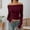 Red, variant on Womens Long Sleeve Off The Shoulder Tops Y2K Fall Fashion Outfits (Navy M)