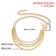 thumbnail image 2 of Butterfly Pants Chain Vintage Punk Hip Pop Multilayer Waist Chain Belt Chain, 2 of 10