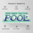 thumbnail image 4 of Swimming Pool Sign, Outdoor Pool Decor, 10x5 Inches PVC Hanging Wall Plaque - Flip Flop Zone, 4 of 6