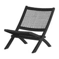 thumbnail image 2 of South Shore Agave Wood and Woven Rope Lounge Chair, in Black, 2 of 13