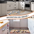 thumbnail image 6 of OPUX Anti Fatigue Kitchen Floor Mat, Reversible Cushioned Memory Foam Kitchen Rug Pad, Waterproof Non-Slip Padded Comfort Standing Mat Laundry Home 47x17 (Farmhouse Rooster Wine), 6 of 7