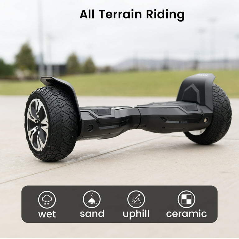 Self Balancing Scooter Hoverboard Available In Stores Warrior Inch 350W*2 Off-Road Self-Balancing Scooter- All Terrain  Self-Balancing Scooter With Bluetooth Speaker And LED Lights, 10 Mph Max  Speed