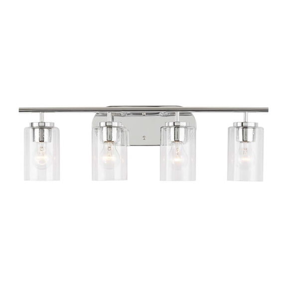 Open Box Generation Lighting 41173 Oslo 4 Light 28" Wide Bathroom Vanity Light - Chrome