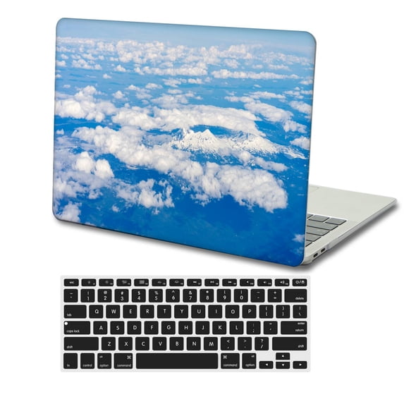 KSK KAISHEK Hard Case Only for New MacBook Air 13" 2022/2021/2020/2019/2018 A2337 m1/A2179/A1932 + Black Keyboard Cover, Sky Series 0156