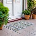 thumbnail image 6 of Addison Rugs Chantille Indoor/Outdoor Transitional Stripes Gray Washable Rectangle Rug, 1'8" x 2'6", 6 of 6