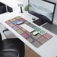 thumbnail image 2 of Long Mouse Pads for Desk,Pink Diverse Mandala Pattern Desk Mats on Top Of Desks, Desk Mouse Pad Extra Large with 3mm Non-Slip Base and Stitched Edge for Gaming,Office,Work,Home 31.5"x11.8", 2 of 6
