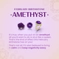 thumbnail image 3 of ANGARA Natural Basket-Set Trillion 1.4 ct Amethyst Stud Earrings in 925 Sterling Silver for Women (Size-6mm) | February Birthstone, Anniversary, Jewelry Gift for Women | Natural Amethyst Earrings, 3 of 7
