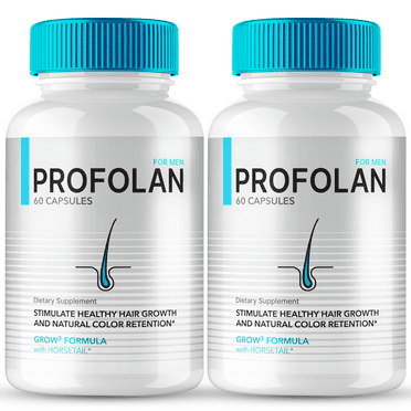 Profolan Hair Growth Capsules, Profolan Supplement Pills - Maximum Strength, Promotes Stronger, Thicker Hair, Fights Hair Loss Naturally with Nutrient-Rich Formula Pro Folan Reviews (2 Pack)