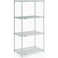 thumbnail image 2 of Nexel 5 Tier Stainless Steel Wire Shelving Starter Unit, 36"W x 18"D x 74"H, 2 of 4
