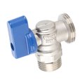 thumbnail image 2 of Water Valve, Quarter Turn Angle Stop Valve Simple  1/2 X 3/4 Inch Brass  for Toilet, 2 of 7