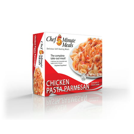 Chef 5 Minute Meals With Self Heating Technology Chicken Pasta Parmesan - Pack of (Parmesan Chicken Best Foods)