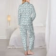 thumbnail image 3 of Bingfone Womens Pajama Sets Polar Bears And Snowy Winter Print,Long Sleeve Loungewear Pajamas Set-, 3 of 8