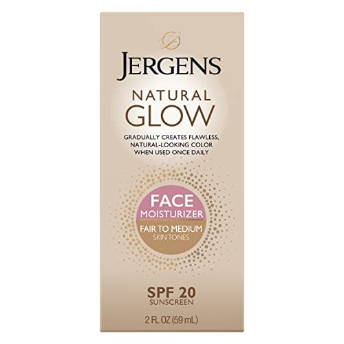 Jergens Natural Glow Self Tanner Face Moisturizer, SPF 20 Facial