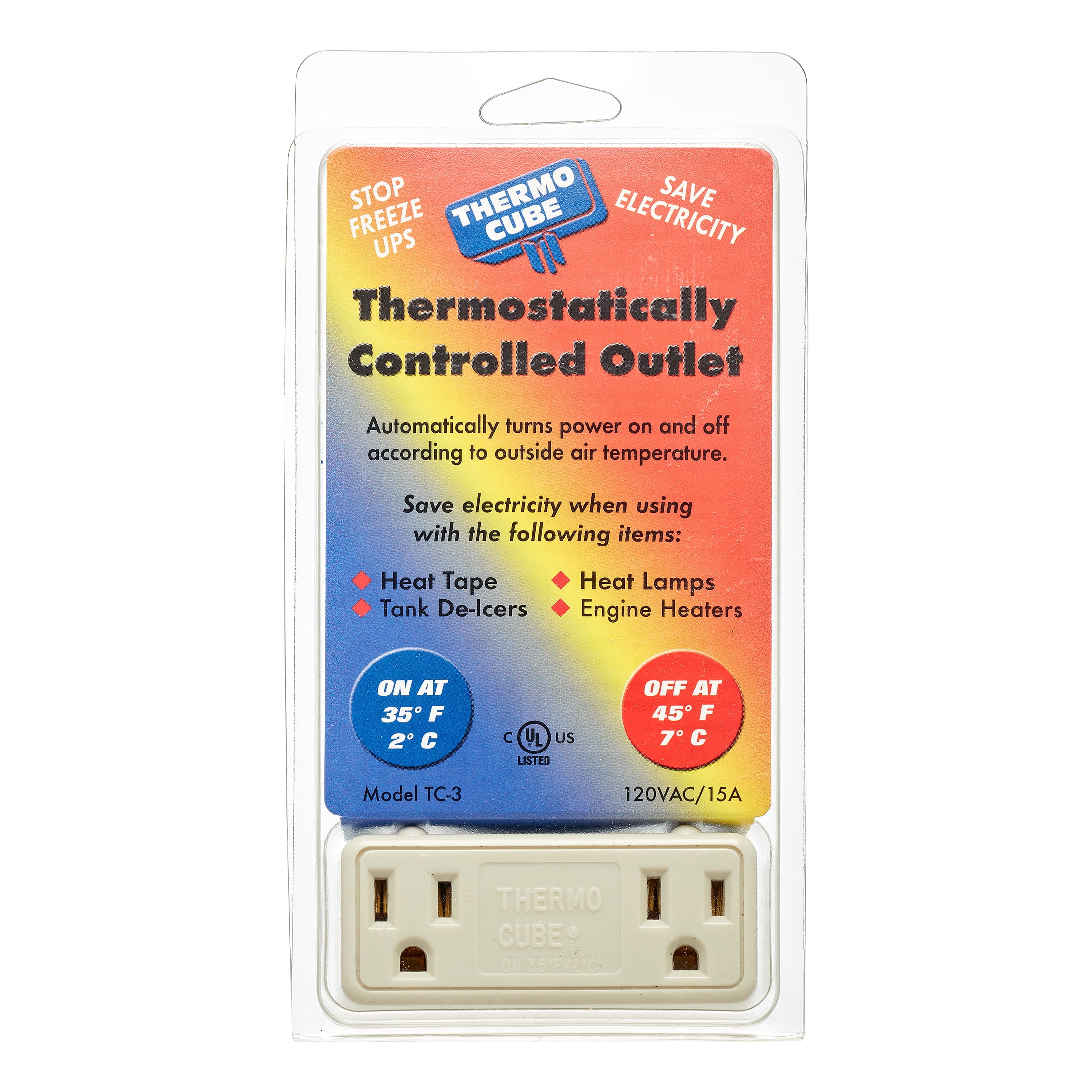 Thermostatically Controlled Outlet 3.52 Ounces On at 20-Degrees/Off at 30 Degrees 