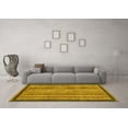 thumbnail image 3 of Ahgly Company Indoor Rectangle Oriental Yellow Modern Area Rugs, 2' x 3', 3 of 4