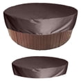thumbnail image 1 of Housse de Spa Extérieure Marron, Élastique pour Spas et Tables de Jardin, 190x89cm, Protection des Meubles Résistante aux Intempéries, 1 of 5