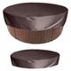 thumbnail image 1 of Funda elástica para spa de exterior de color marrón, para jacuzzis y mesas de jardín, 190 x 89 cm, protección para muebles resistente a la intemperie, 1 of 5
