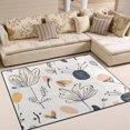 thumbnail image 2 of Playful Floral and Insect 63''x48'' Plush Memory Foam Bath Mat, Soft, Absorbent, Non Slip, Durable, 2 of 7