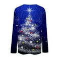 thumbnail image 5 of Holiday Gifts! Titcea Christmas Tops for Women 2024 Long Sleeve Crewneck Fashion Xmas Print Cute Pullover Sweaters 2024 Loose Comfort Lightweight Casual Tops, 5 of 5