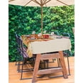 thumbnail image 3 of Outdoor Tablecloth with Umbrella Hole for Patio/Picnic/Party/Camping, Fall Thanksgiving Waterproof Table Cloth Rectangle Table Cover Washable, Rustic Orange Pumpkin Harvest Maple Leaf 60"x 102", 3 of 7